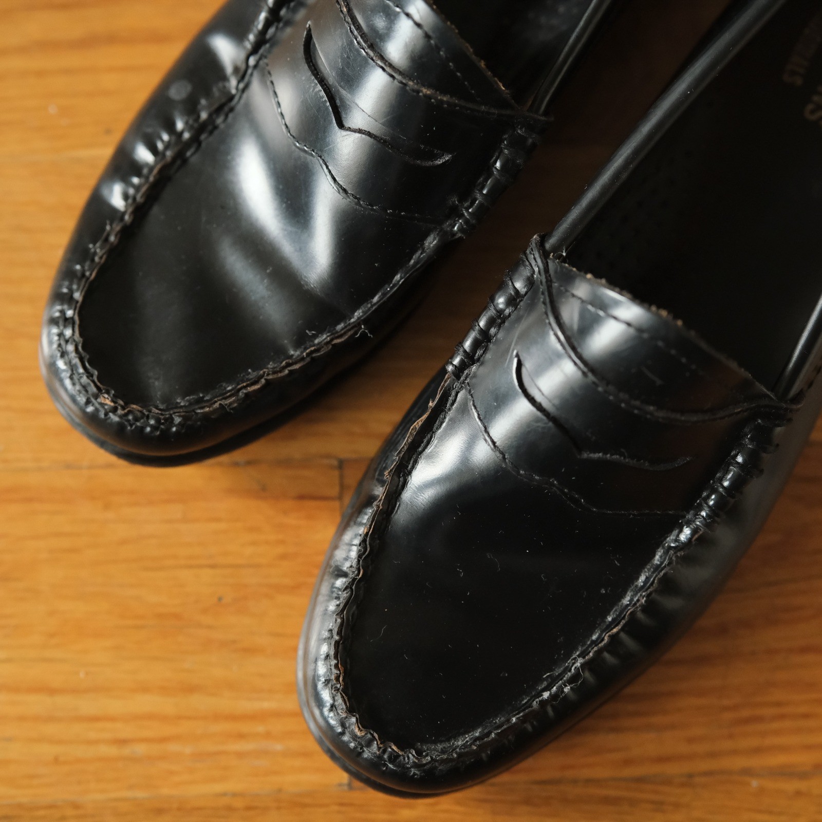 GH Bass Weejuns Whitney Loafers Womens Black Leather Preppy Classic 8 Whitney