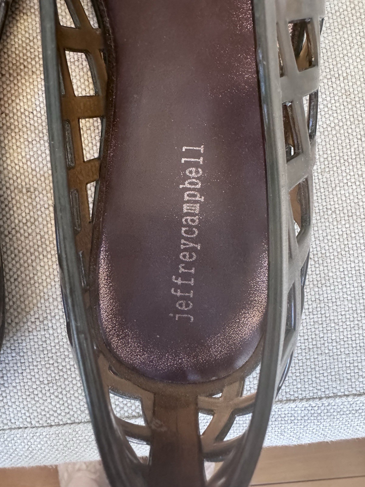 Size 7 Jeffrey Campbell Mocha Brown Jellz Jelly Flats