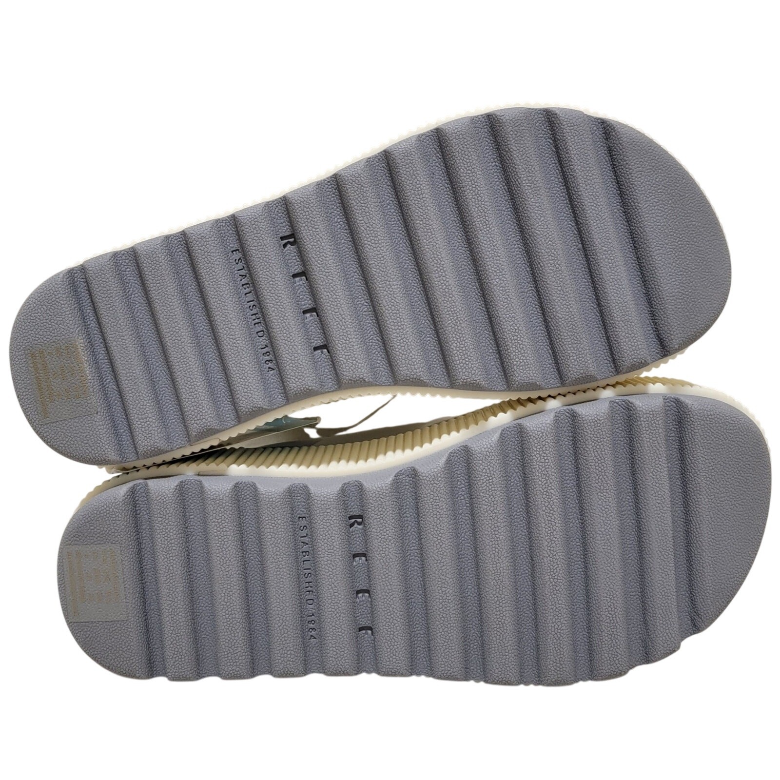 Reef Women Water Vista Higher Slingback Platform Sandals Size US 5 Fog Grey