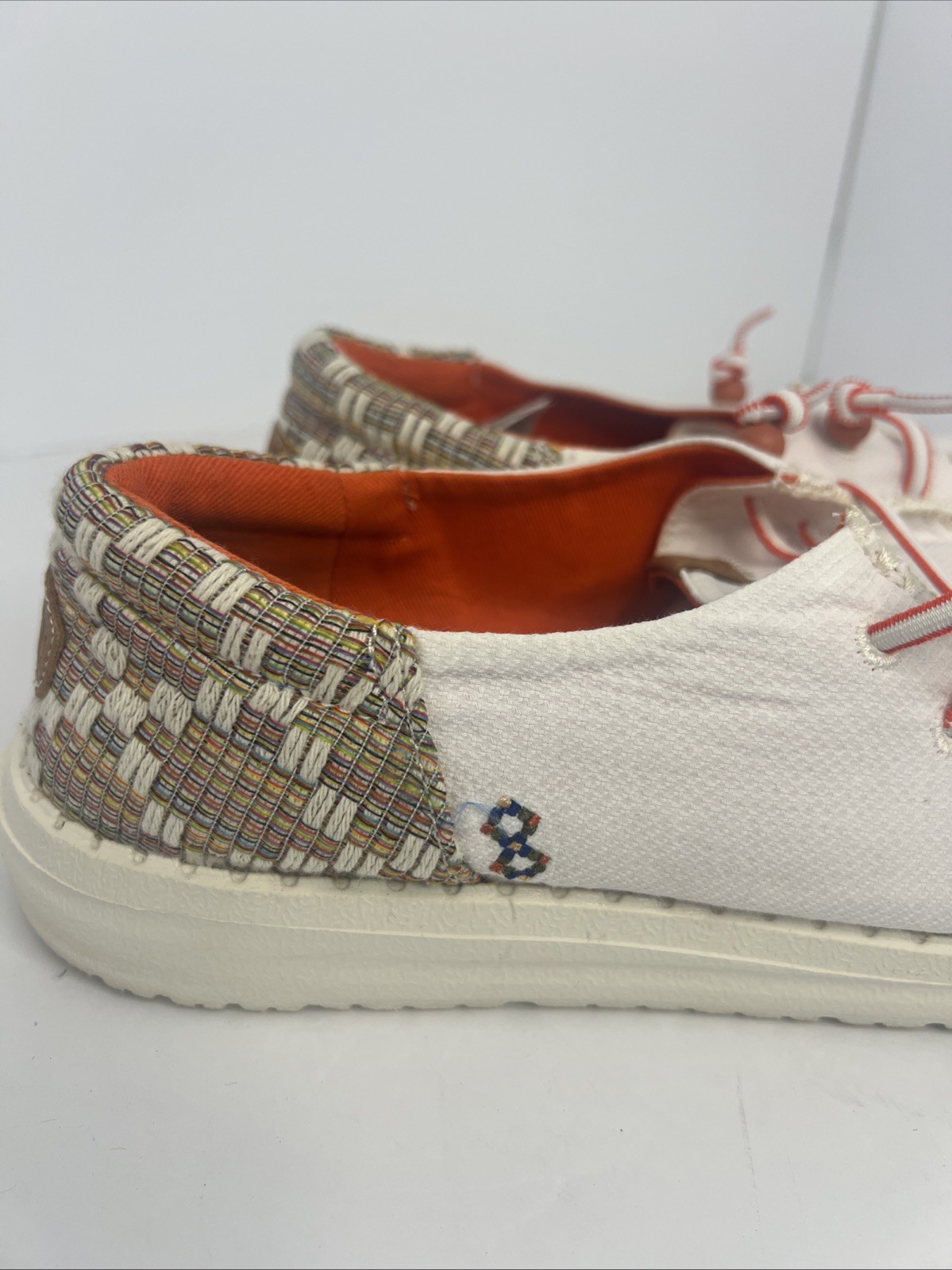 Hey Dude Wendy Funk Jacquard Women’s Casual Shoes Beige, Size W10