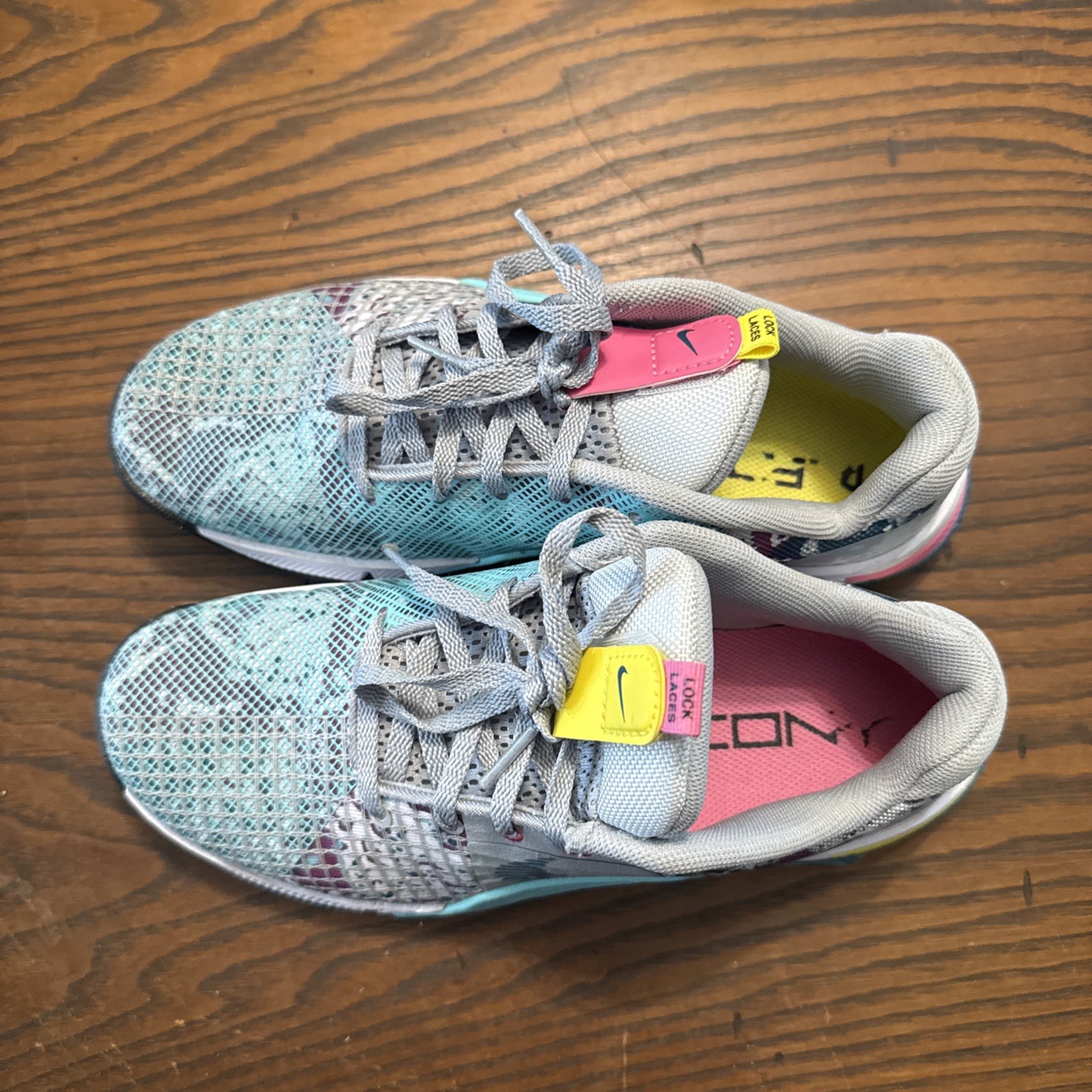 Size 8 – Nike React Metcon Hyperlift Graffiti Graphics Lace Up Sneakers Good Con