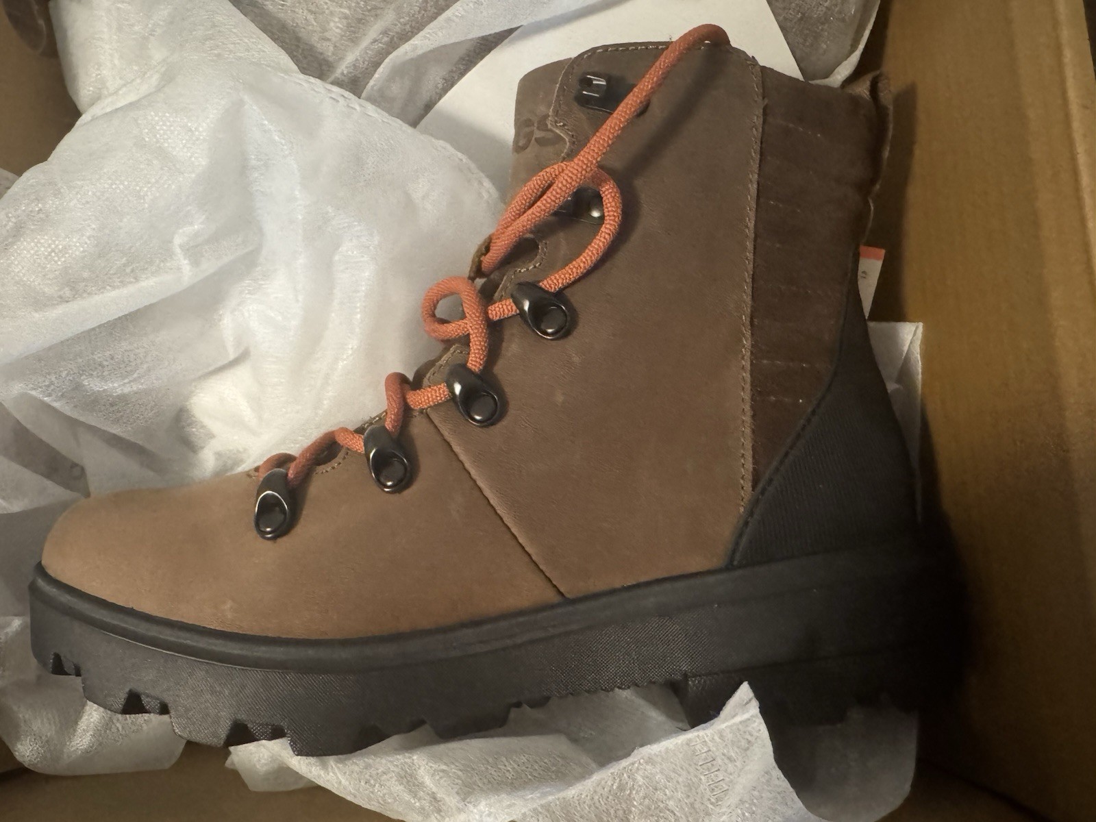 Bogs Women’s Holly Lace Waterproof Leather Boots | Brown | US 7 | NWT & NIB