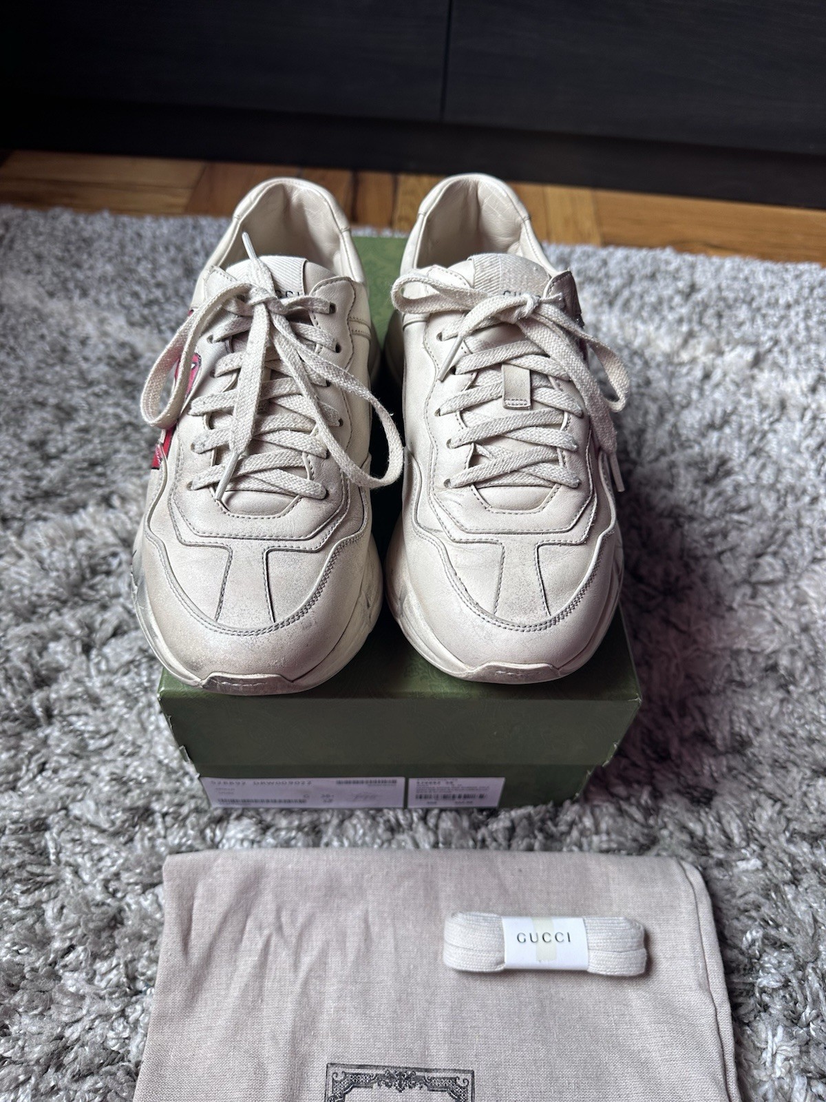 Gucci Womans Size 38.5 Rhyton Sneakers.(Box And Dust Bags) AUTHENTIC!