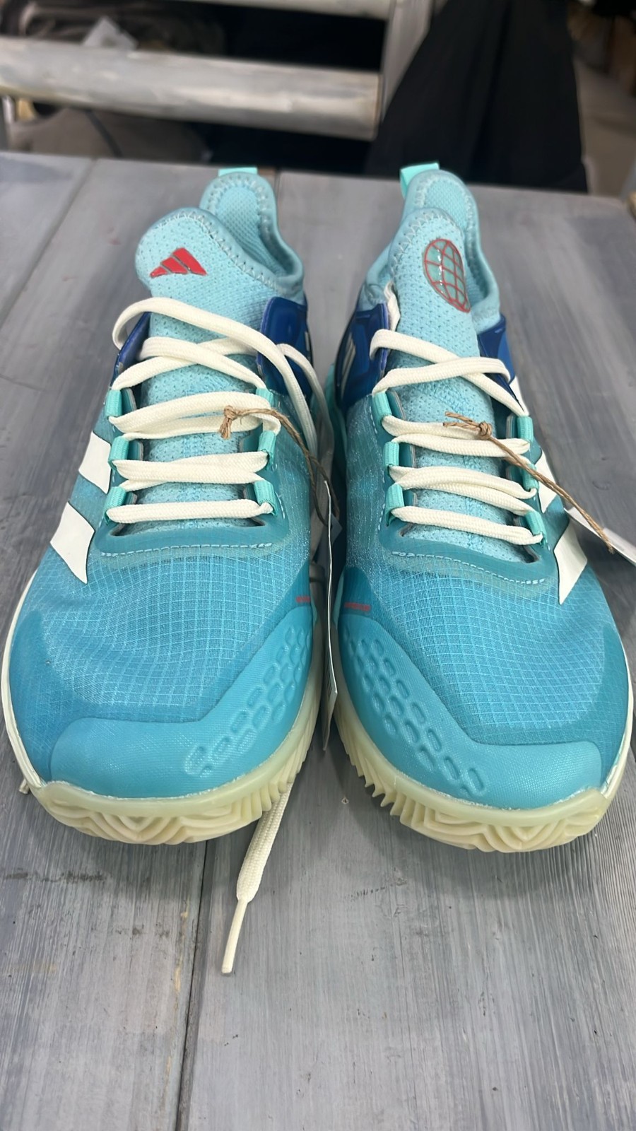 Adidas Adizero Ubersonic Blue Women’s Sneakers Shoe Size Eu 38 2/3 ADM12