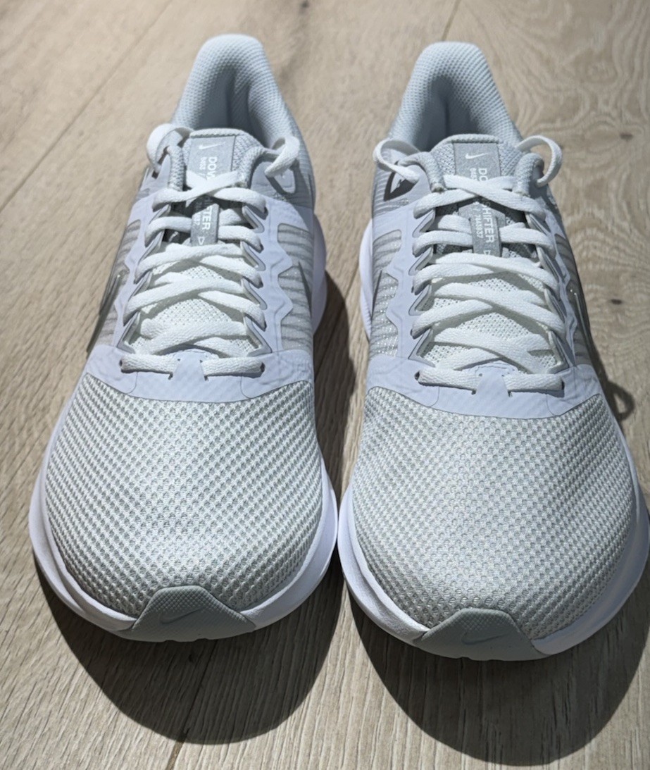 Nike Wmns Downshifter 11 White Metallic Silver US SZ 8.5 CW3413-100