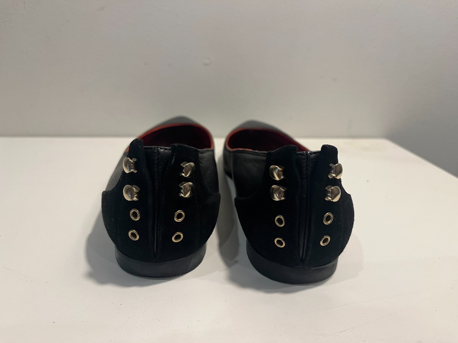 Just Cavalli black leather flats EU 38