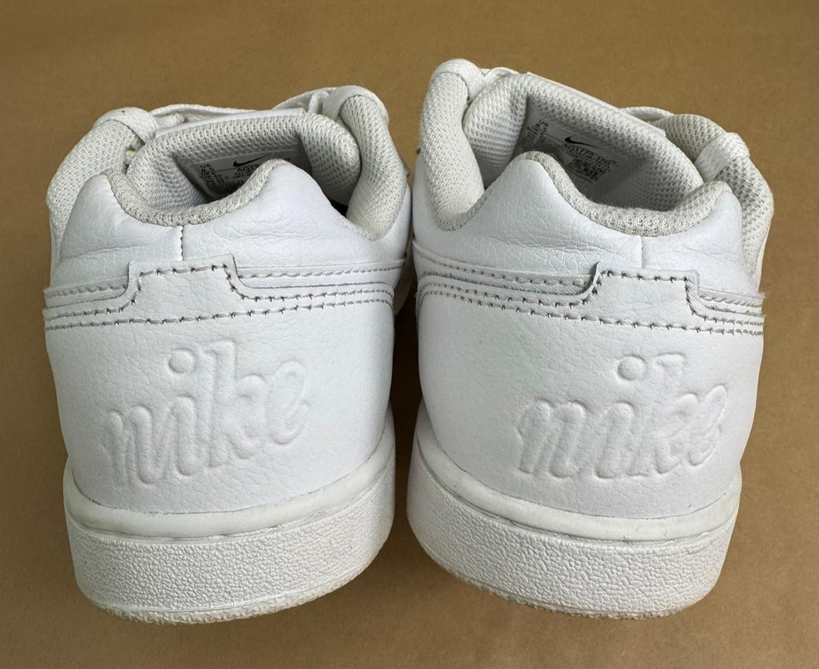 Nike Ebernon Low Top Triple White Women’s 8.5 Casual Athletic Sneakers