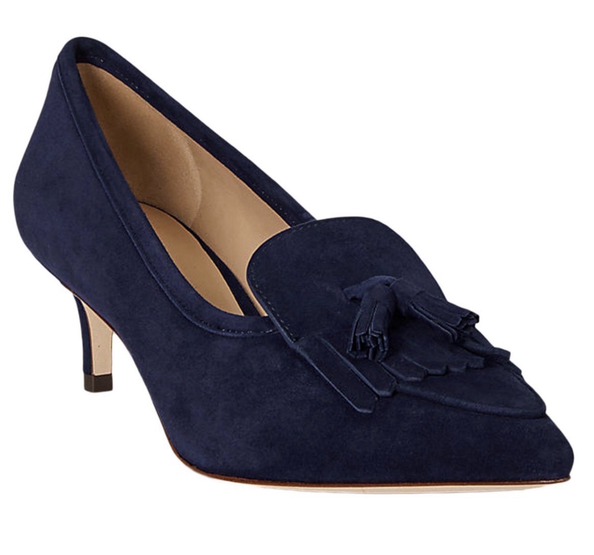 Lauren Ralph Lauren Adrienne Kittie Pumps Women’s Size 8 Navy Blue