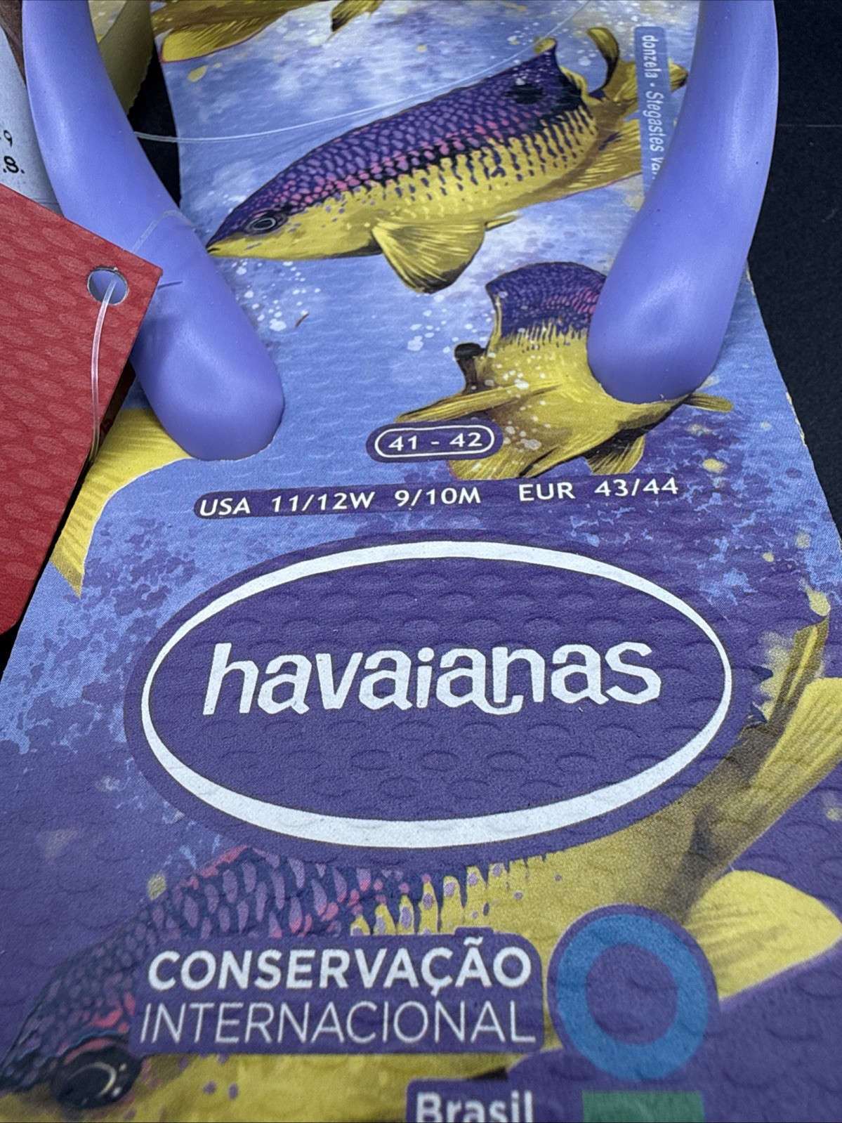 Havaianas Conservation International Flip Flops Brazil Fish Print W11/12 M9/10