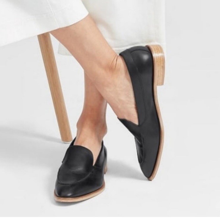 Everlane The Modern Loafer Size 11 Pointy Toe Slip-On Flats Made in Italy