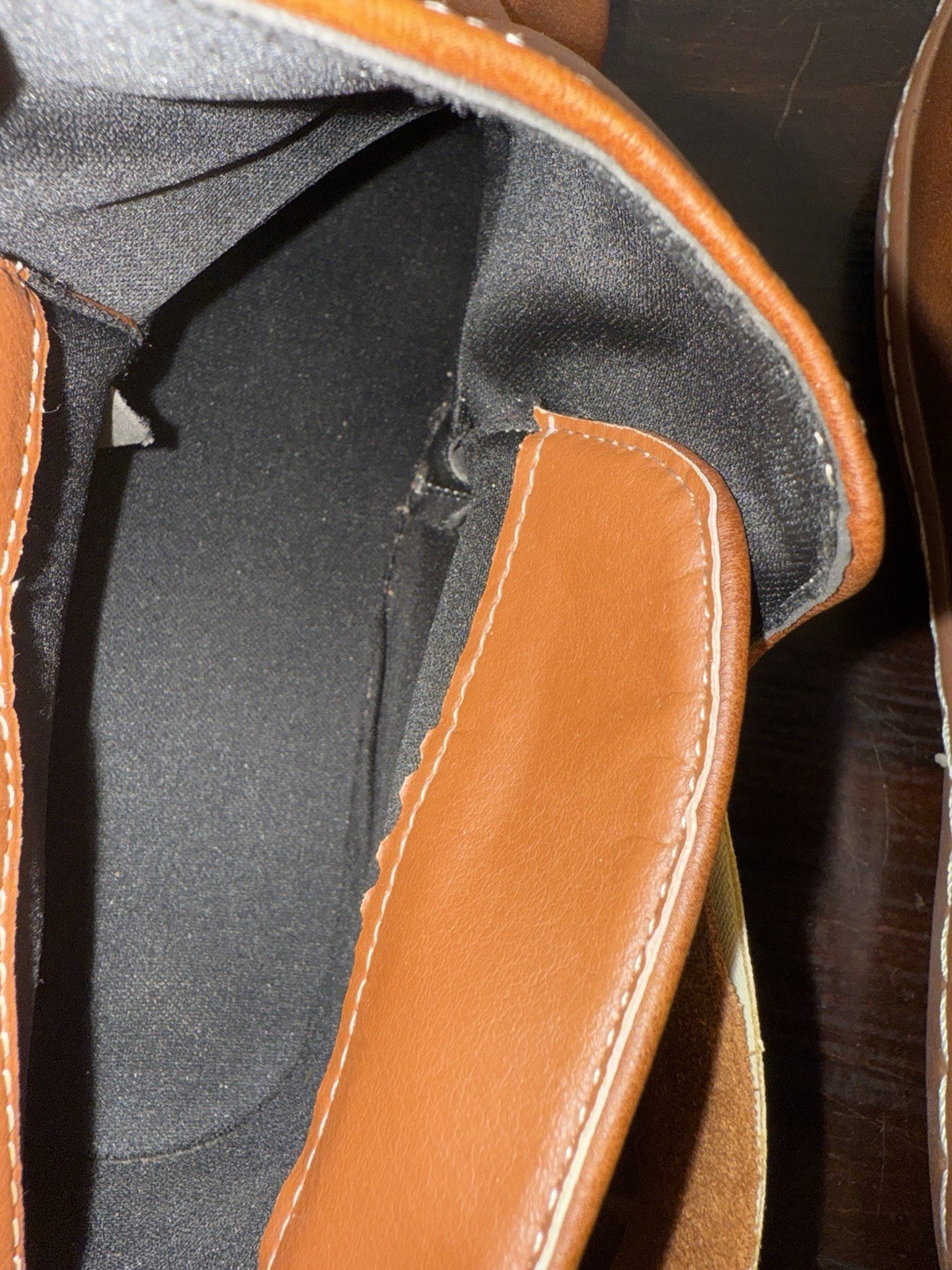Faux Leather Ankle Boots Booties Women’s Brown Handmade (Size Not Marked)