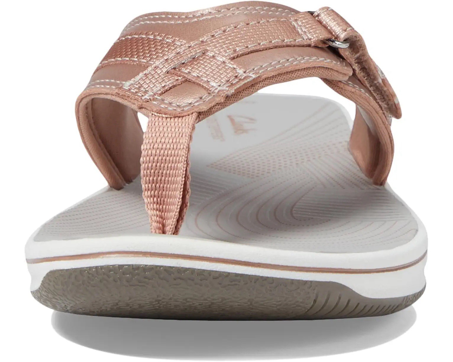 Clarks Breeze Sea Rose Gold Women’s Flip Flop Summer Sandals SZ 7 NEW !