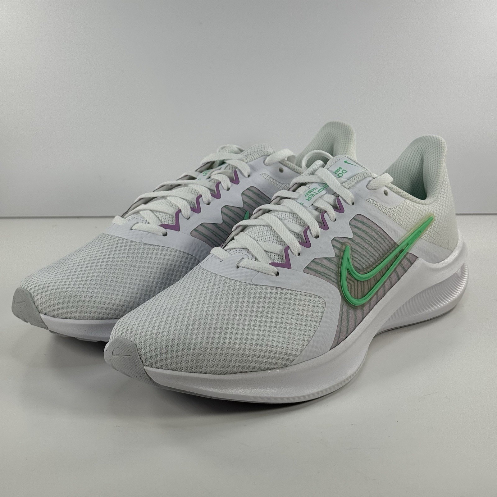 Nike Downshifter 11 White green glow Running Shoes Sneakers Size Women’s Size 11