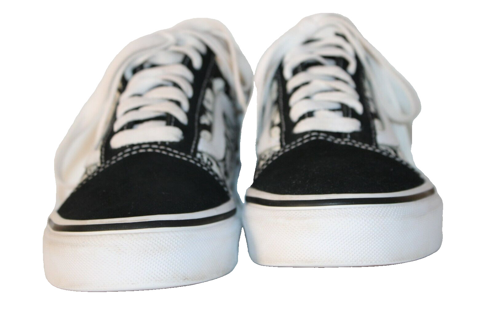 Vans Old Skool Glow Skull Canvas Suede Black White Skate Shoes Women 5 Men 3.5