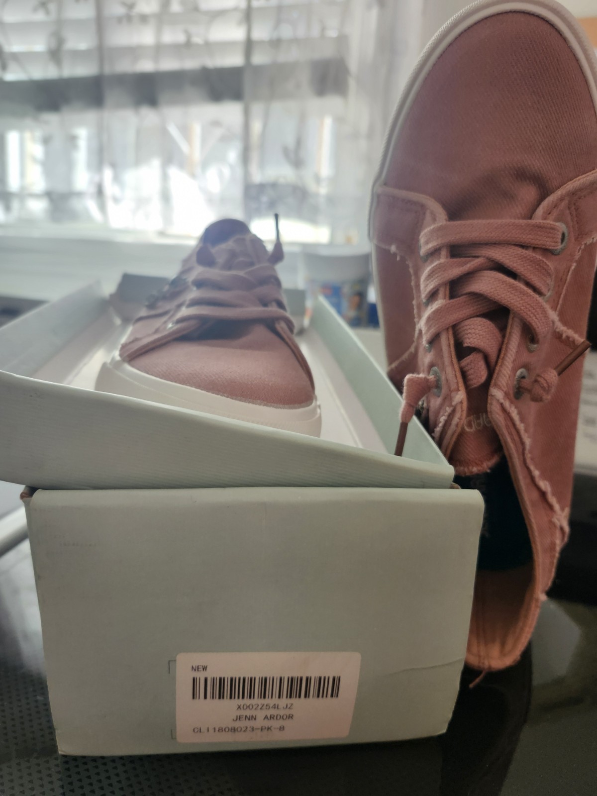 JENN ARDOR Pink Canvas Lace Up Sneakers with Logo & Zipper Accents Low Top