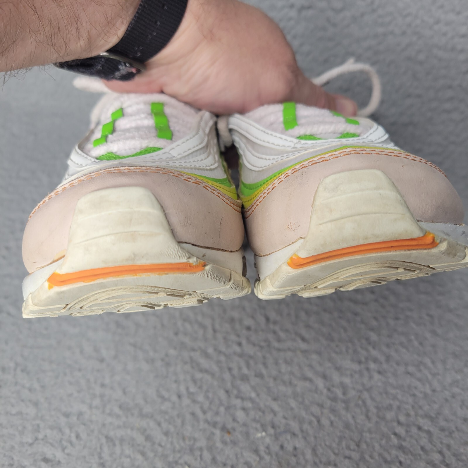 Nike Air Max 97 Feel Love Women’s Size 6.5 White Pink Green Black FD0870-100