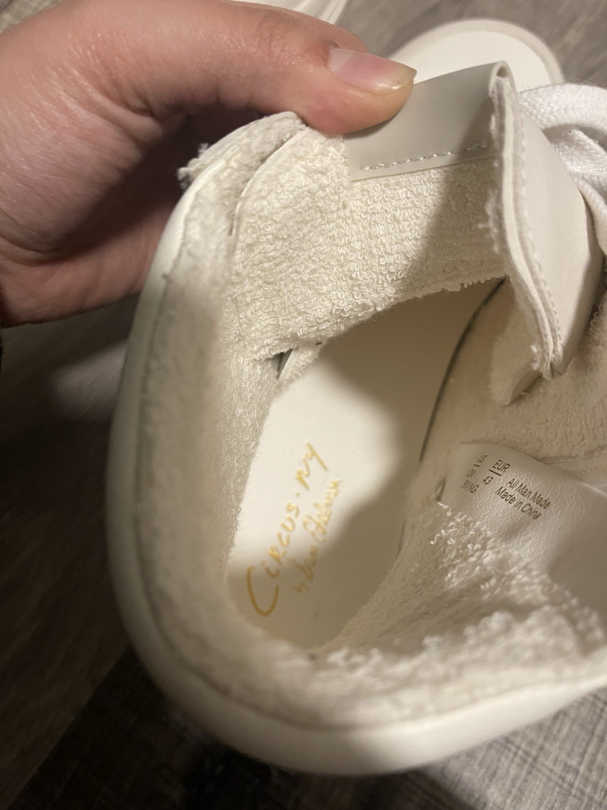 Circus NY by Sam Edelman White High Top Sneakers Logo Zipper Lace Up, size 12