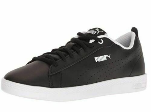 Puma Leather Court Sneakers Smash Perf Black Siaze 5.5 Medium US