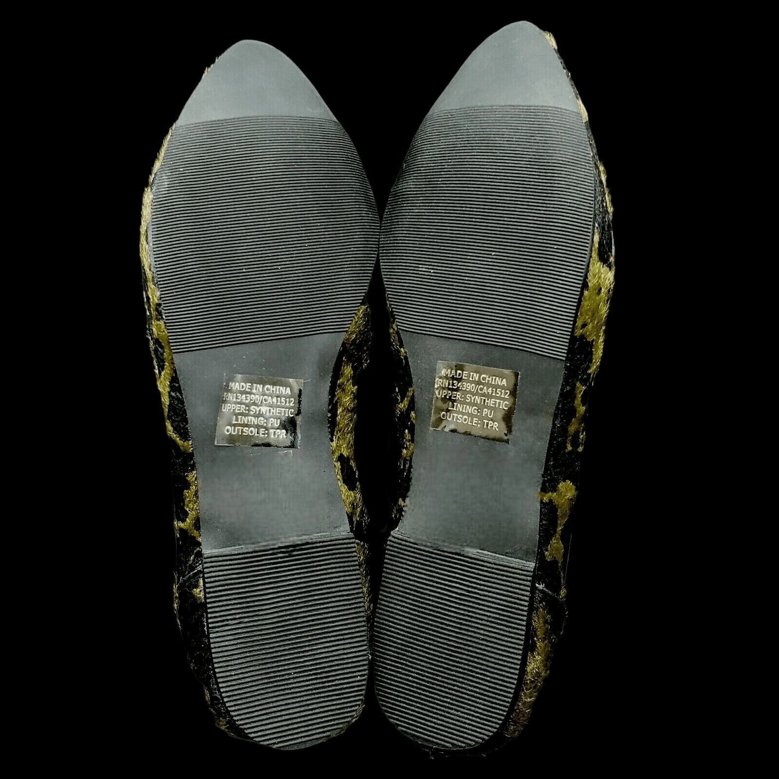 Abbey Dawn by Avril Lavigne Silver Skull Accents Shoes 9 Black Rebel Yell Flats