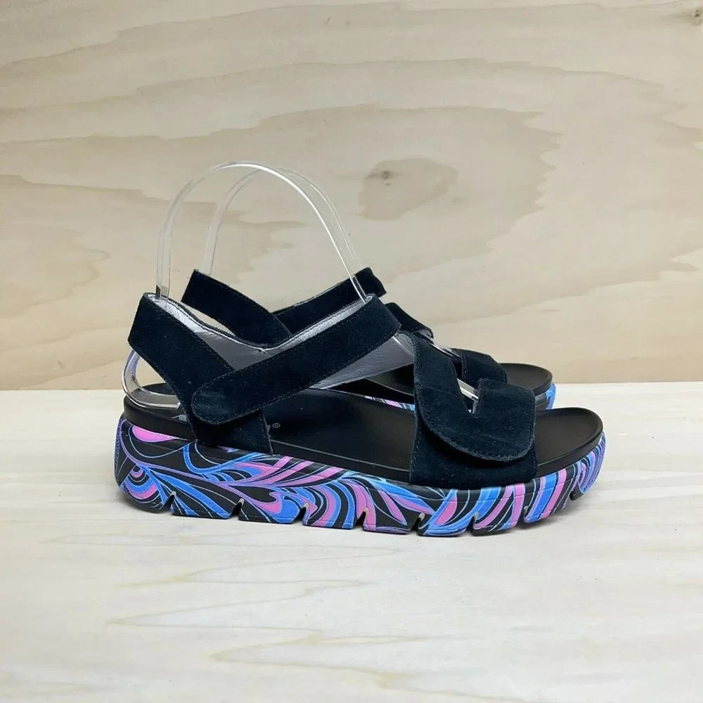 Alegria Women ANA-170 Got You Babe Platform Sandals Multicolor Sz EU 39 US-8-8.5
