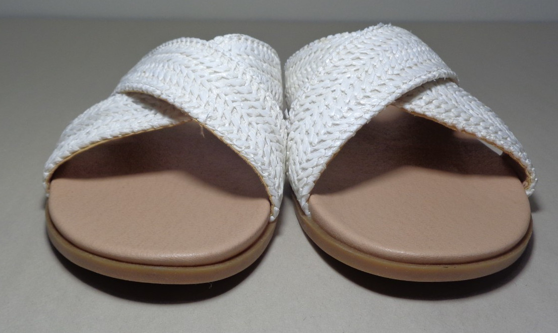 Draper Size 8 M / ALEX / White / Raffia Woven Sandals / New Women’s Shoes