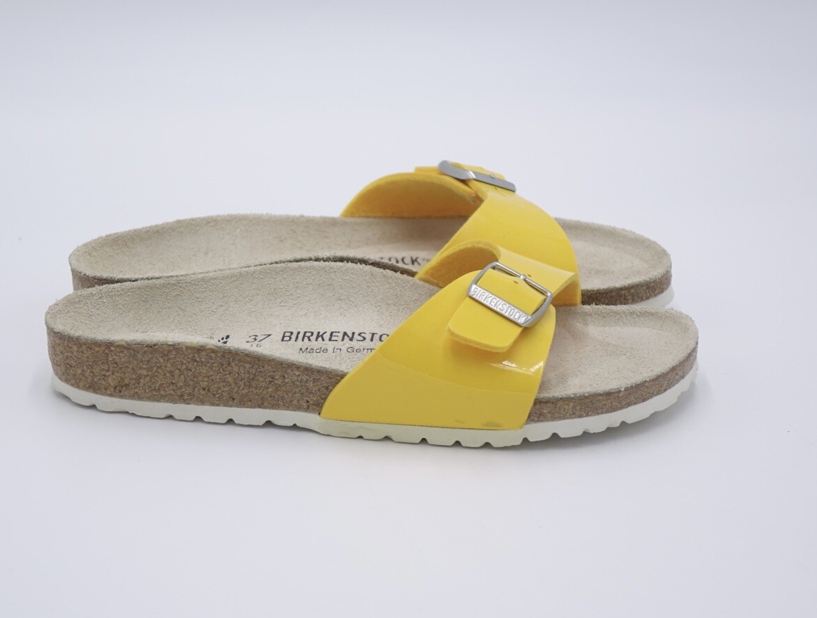 Birkenstock Madrid Birko-Flor Women’s Sandal Size 6 Medium/Narrow Yellow