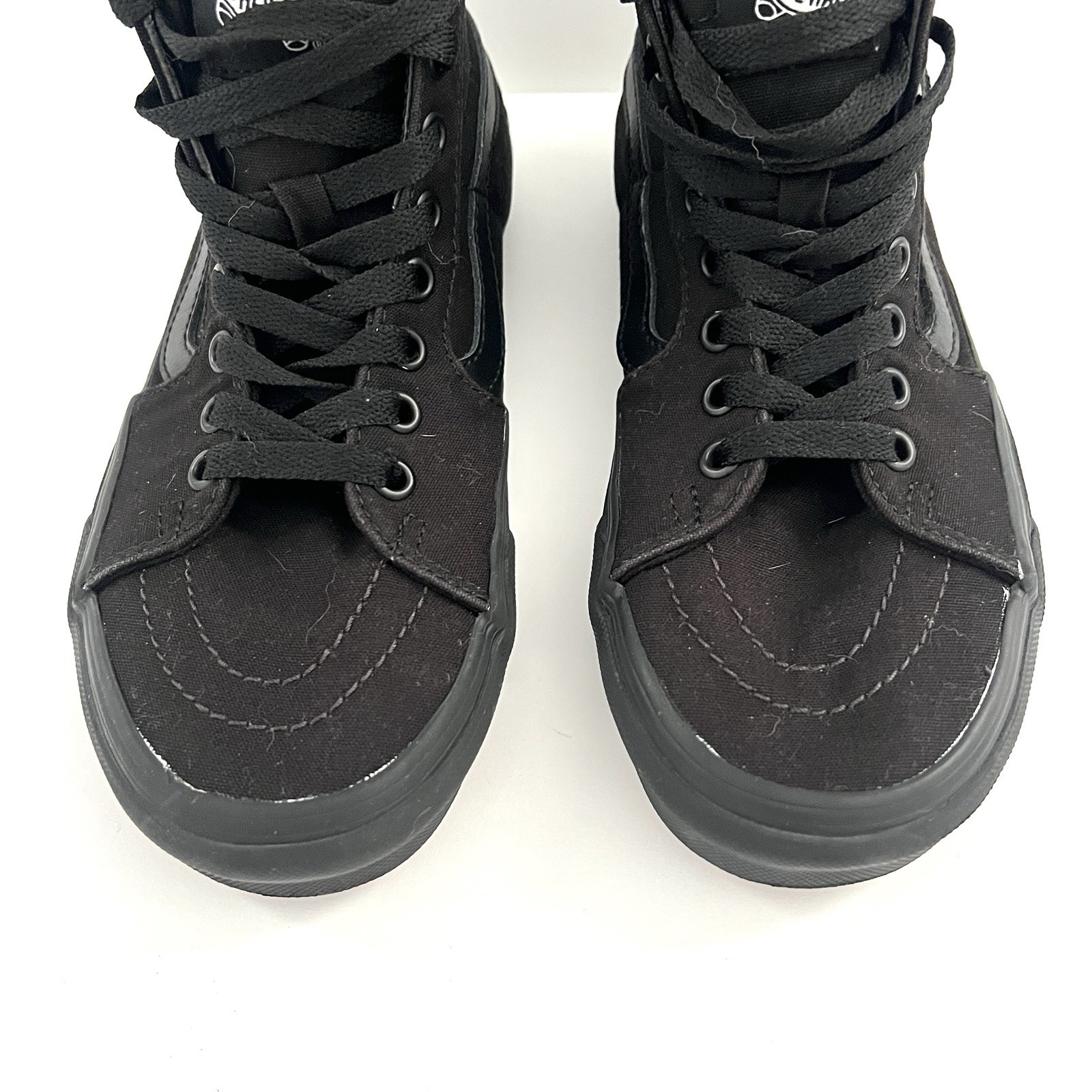 Vans Sneakers Off The Wall 721454 Sk8 Hi High Top Black Shoes Men 5 Women 6.5