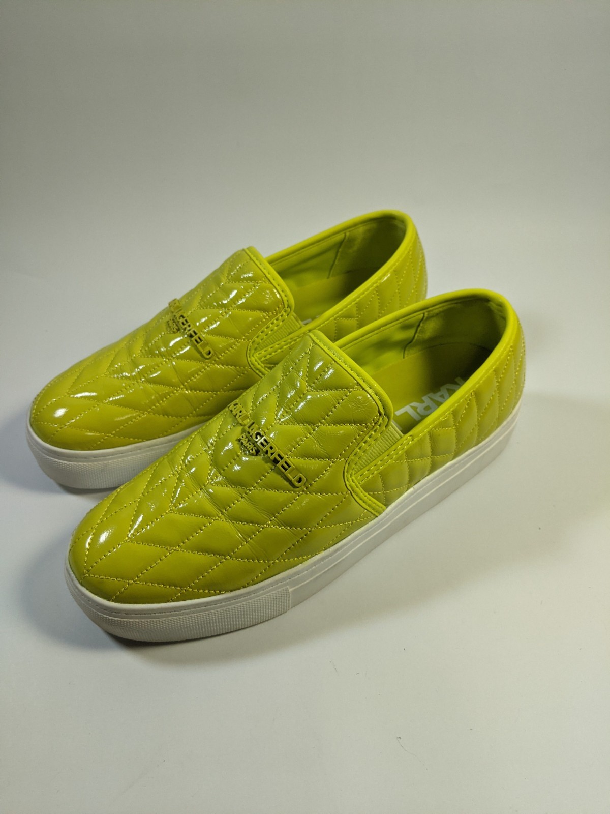 Karl Lagerfeld Shoes Women’s 8.5 Clarissa Logo Quilted Slip On Sneakers NEW