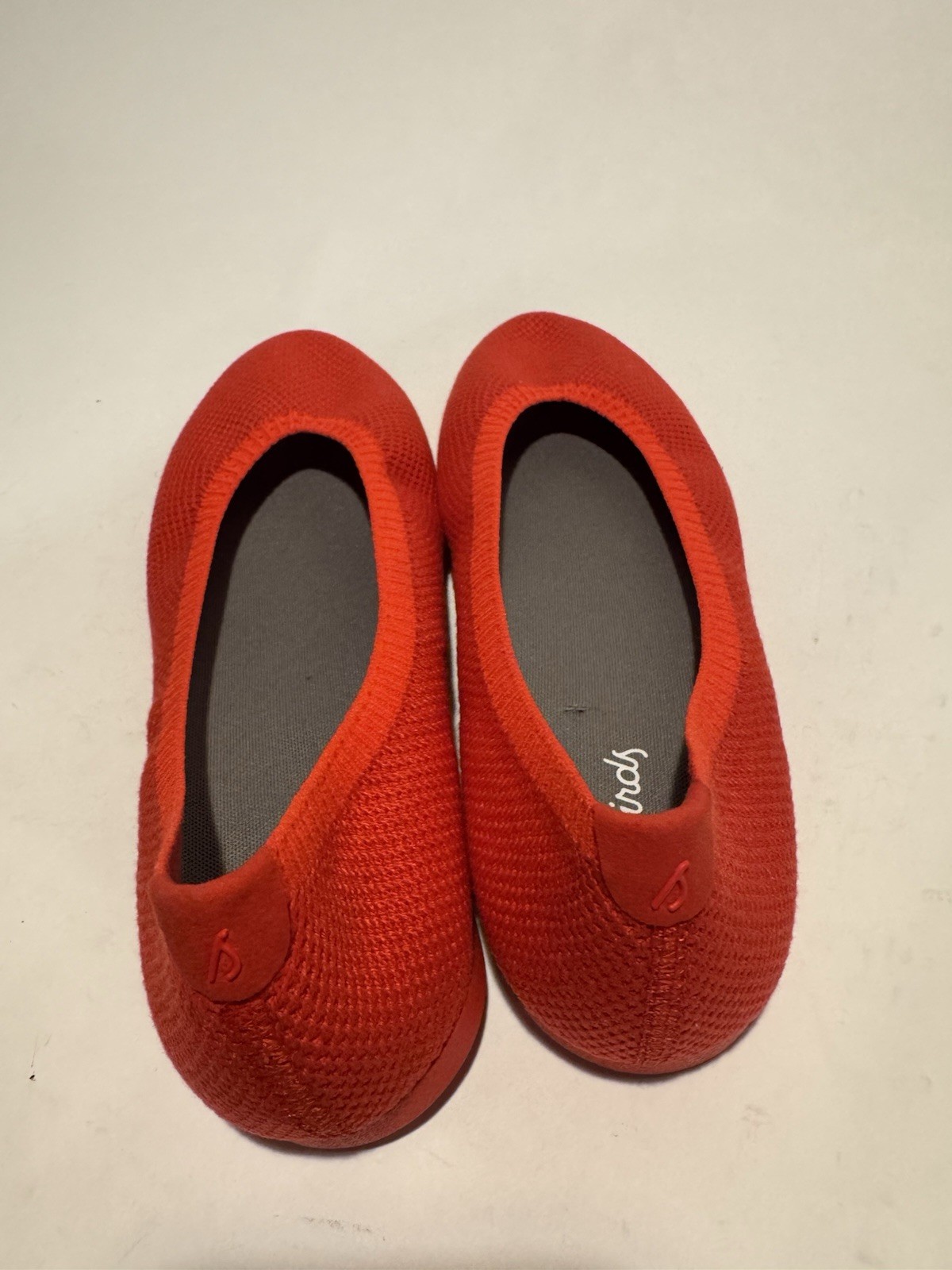 Allbirds Tree Breezers Red Knit Slip On Washable Ballet Flats Size 8.5