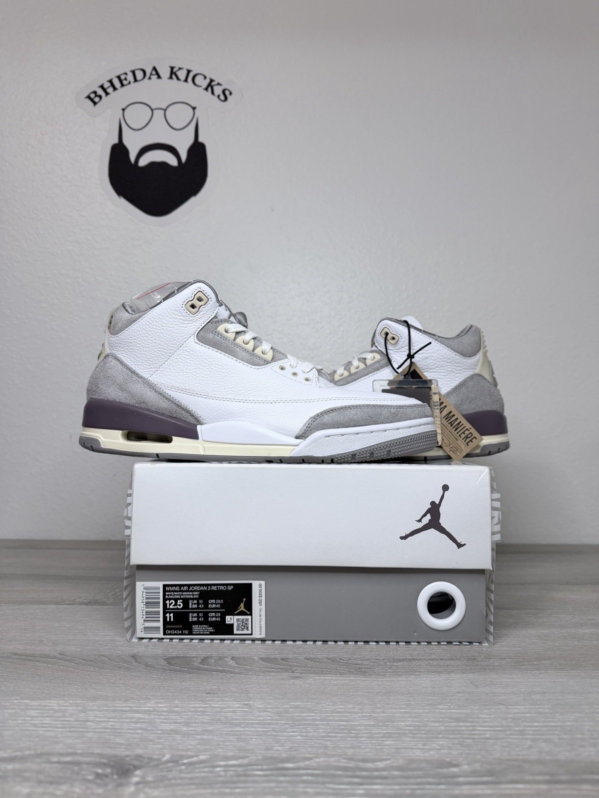 Size 12.5W/11M – Jordan 3 Retro SP A Ma Maniere Women’s DH3434-110 New