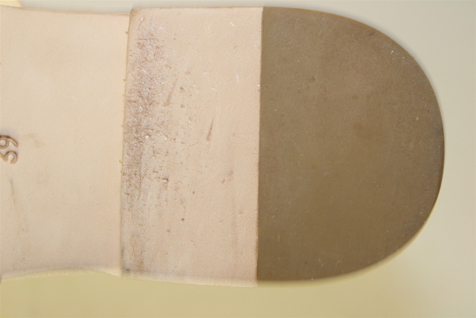 Al Bacio Buttercream Leather Toe Post Slides Italy Made Womens 9 39 Shoes D057