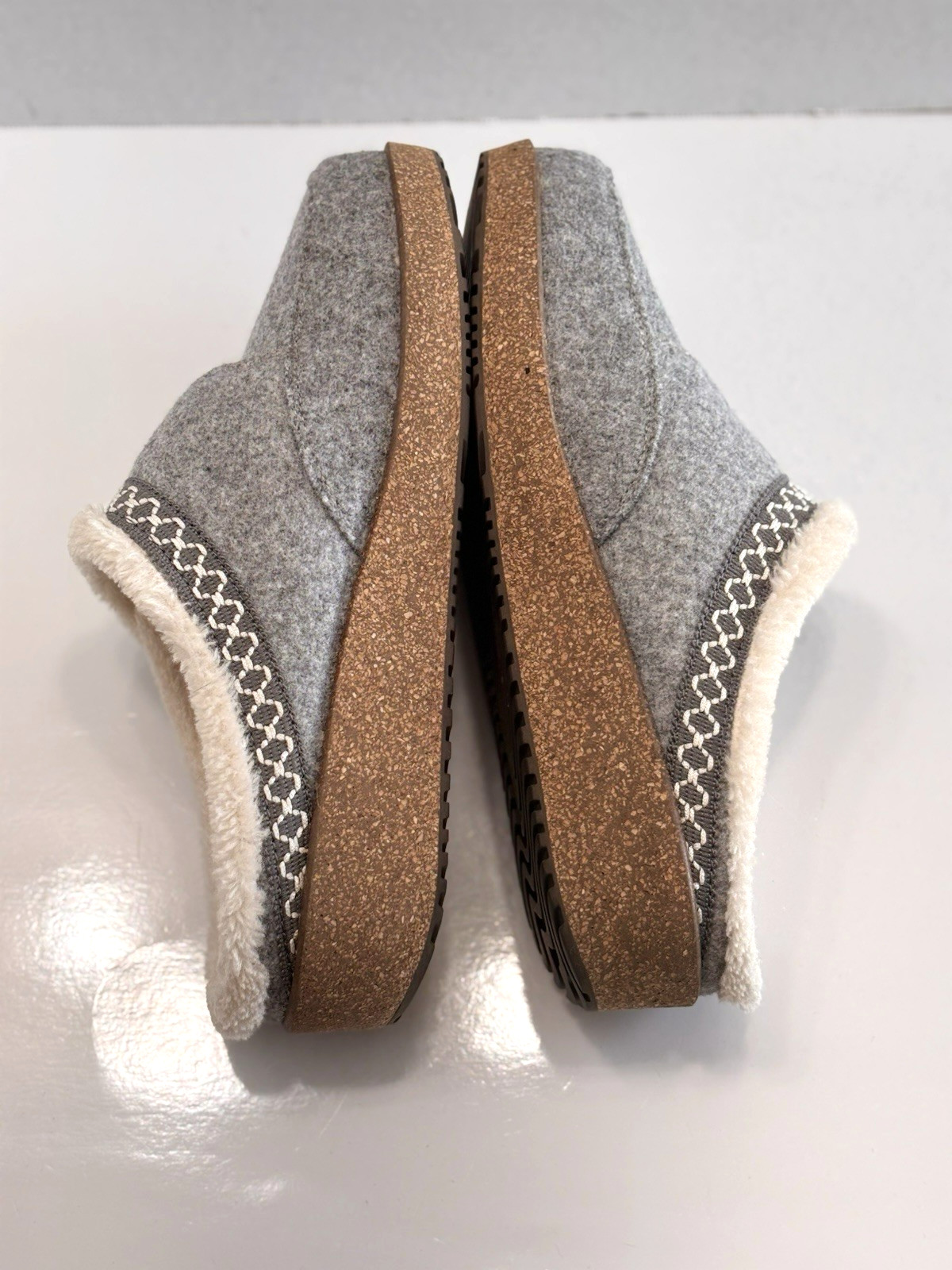 OrthoFeet Clara Orthopedic Adjustable Mule Women’s 9.5 Wide Grey Wedge Slippers