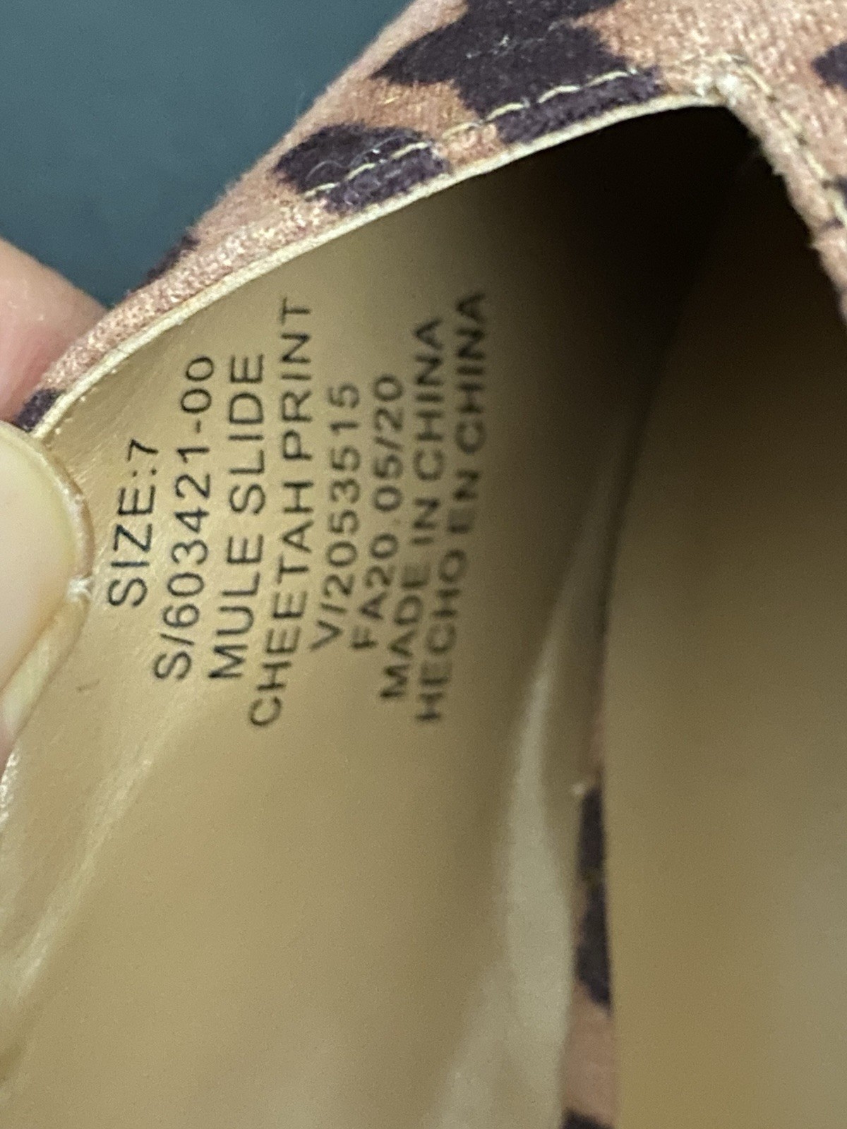 Banana Republic Women’s Cheetah Animal Print Slip-On Pointed Toe Flats 7