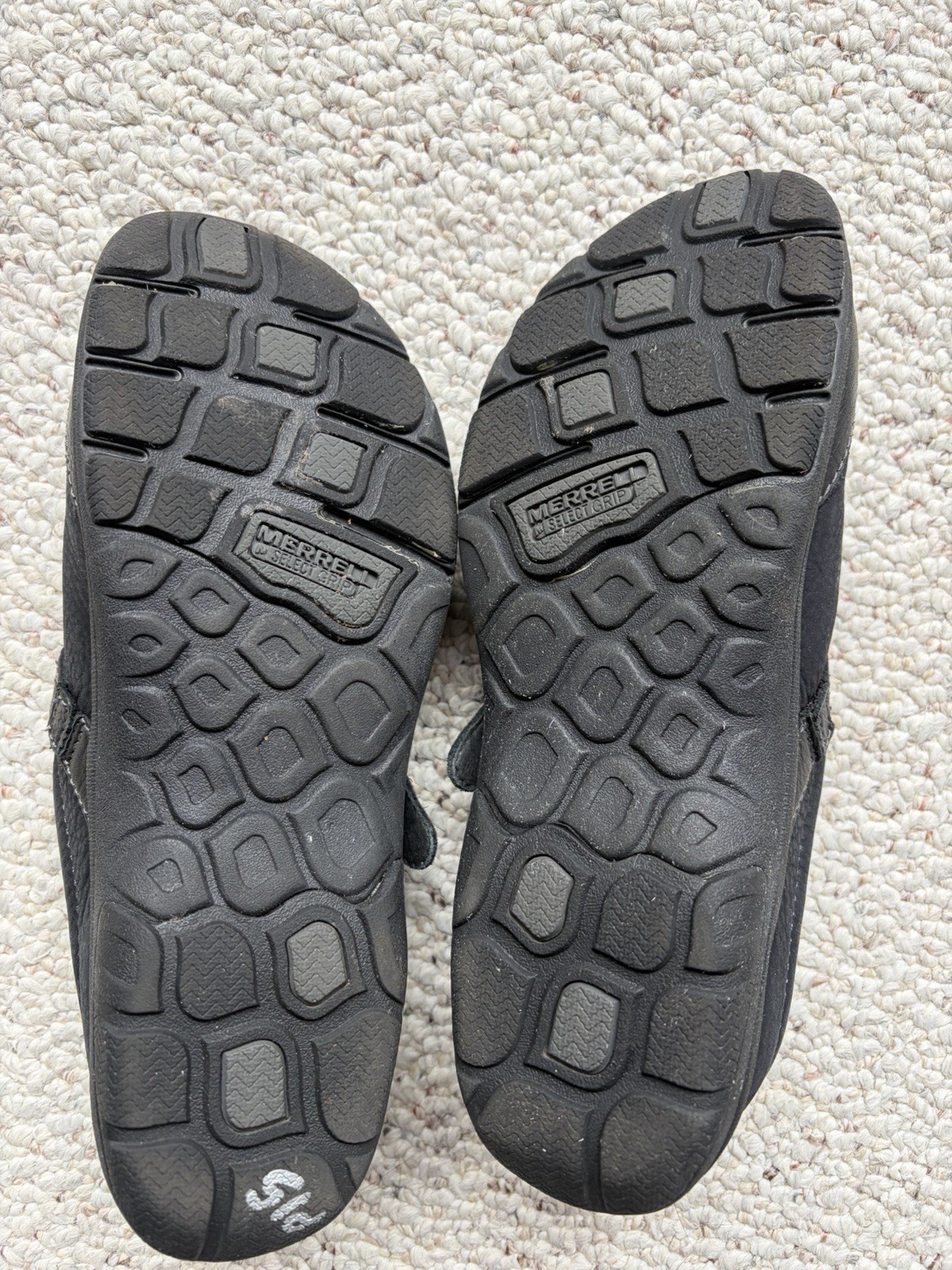 Merrell Shoes Womens Size 7.5 Brown Leather Buckle Slip On