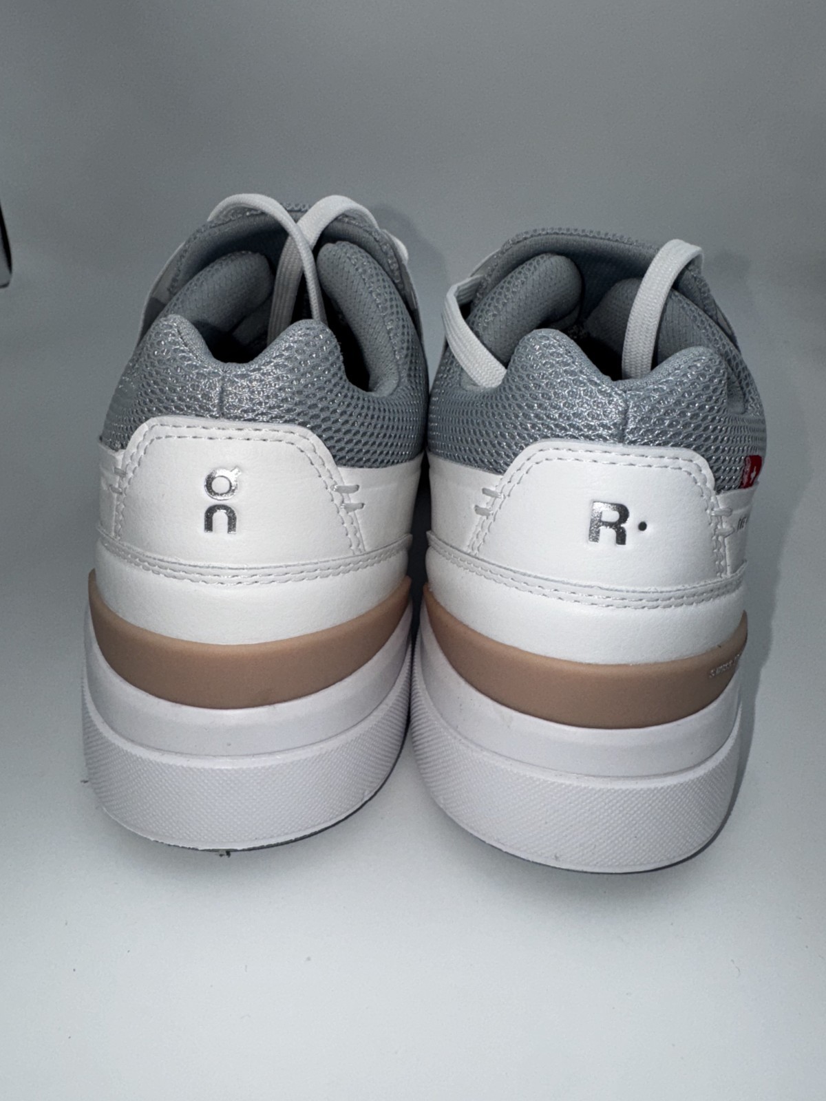 On the Roger Advantage Women’s White/Rosehip Tennis Shoes Pick Size