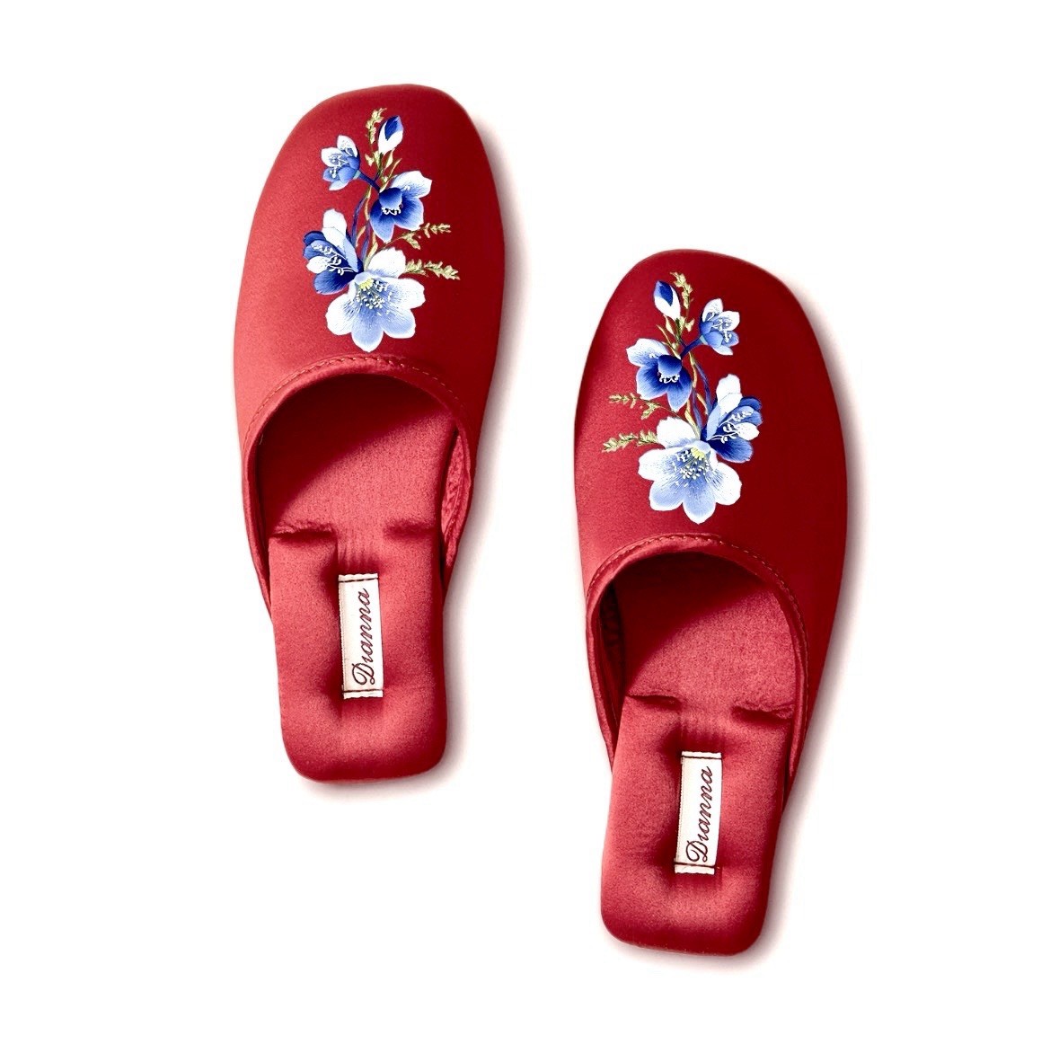 Satin Home Slippers for Women’s Non-Slip High-Quality, US 6 (EU36-37) Claret