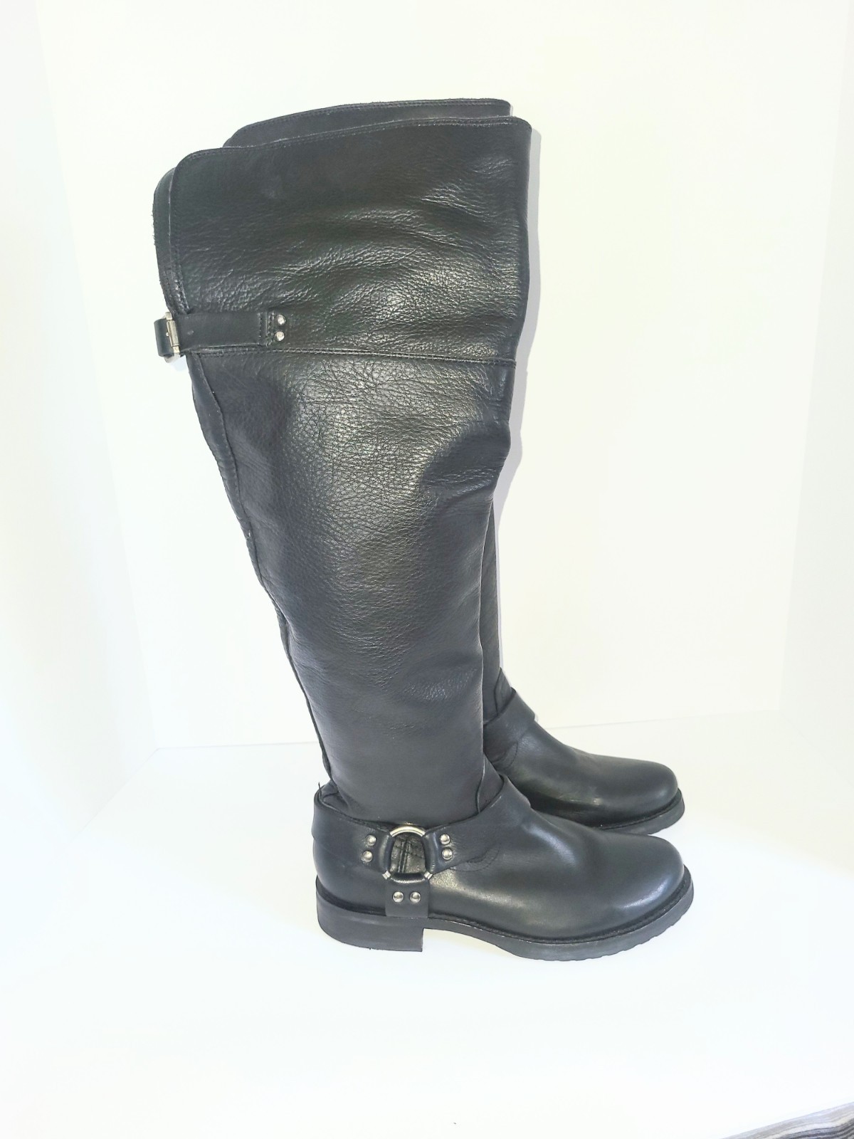 Frye Veronica Rare 2 Way Over The Knee Harness Moto Biker Riding Boots 7.5 B