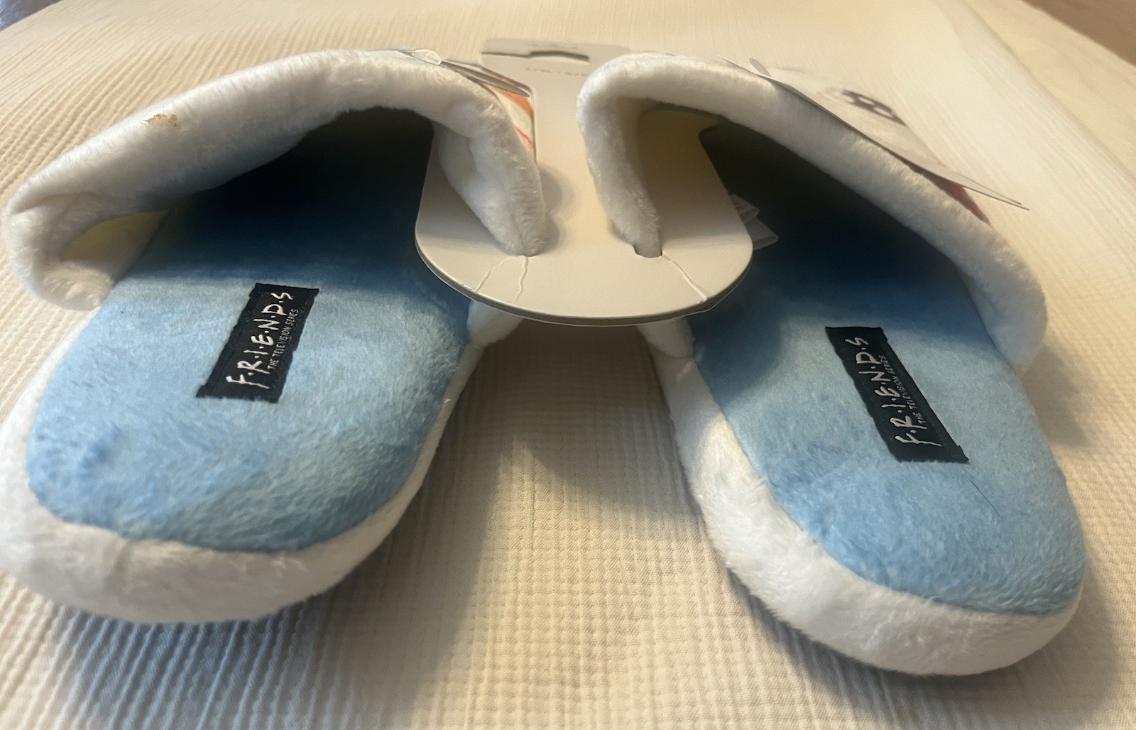 NWT F.R.I.E.N.D.S. TV Show Central Perk Hallmark Adult Slippers L/XL (No Sound)