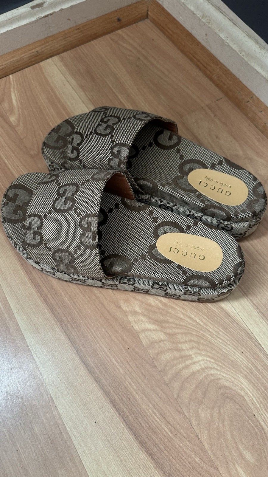 Women Platform Gucci Slides
