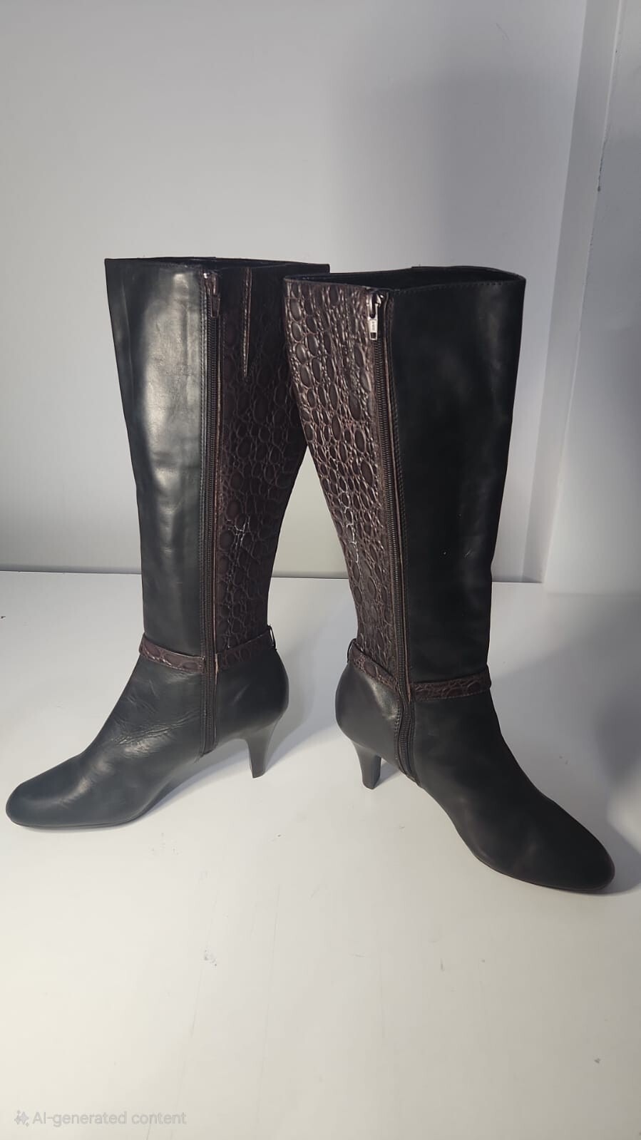 Women’s Sudini Leather Long Boots (Size 9.5M)