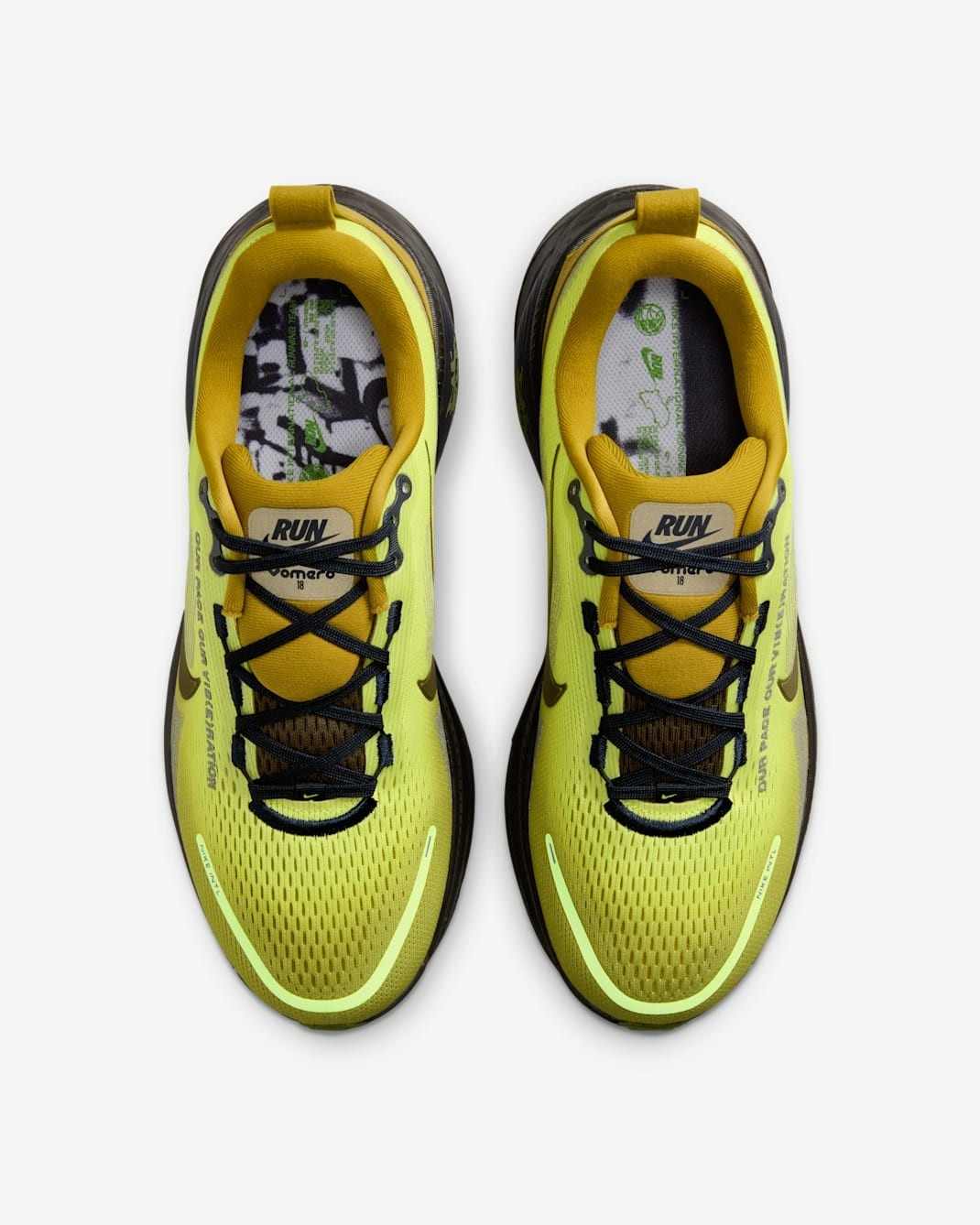 NIKE Women’s Vomero 18 SE IQ3413-704 Sonic Yellow Peat Moss Dark Obsidian