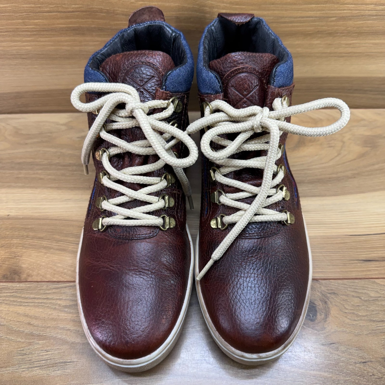 Inkkas Sokoke Camping Boot High Top Sneakers Womens 9 EU 40 Brown Leather Boho