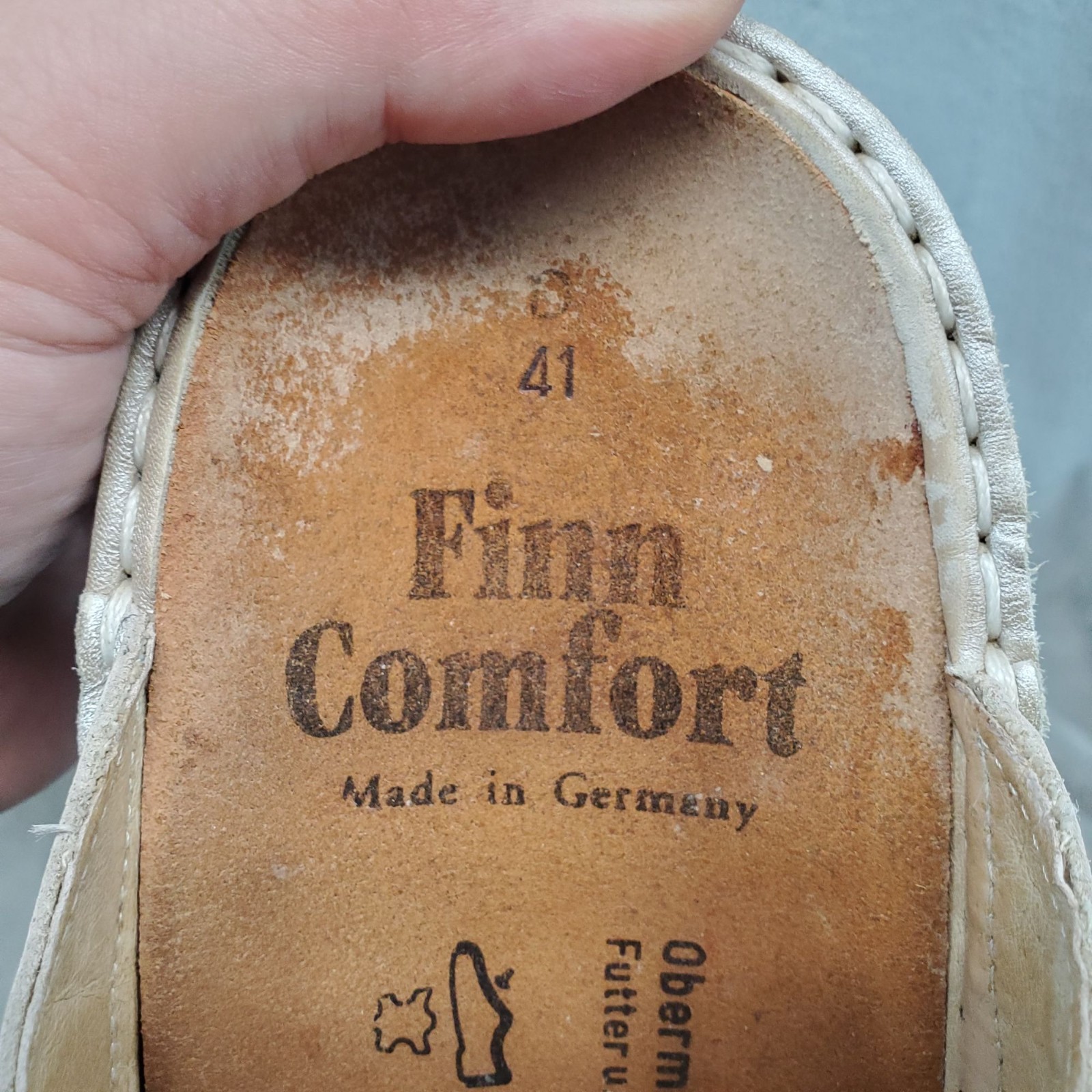 Finn Comfort Shoes Womens Size EU 41 US 10 Sansibar Jamaika Beige Sandals *Read*