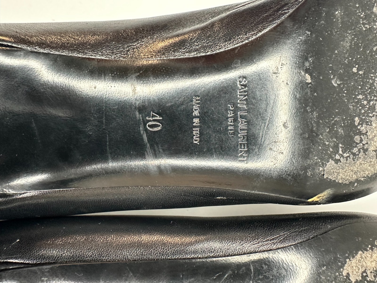 Saint Laurent Calfskin Bow Anais Pumps Black Size 40 EU/ 10 US/ 7 UK
