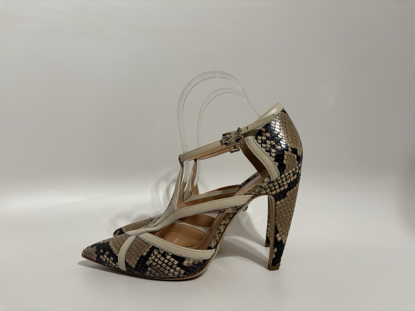 Vtg Roberto Cavalli Just Cavalli Snakeskin Heels 39