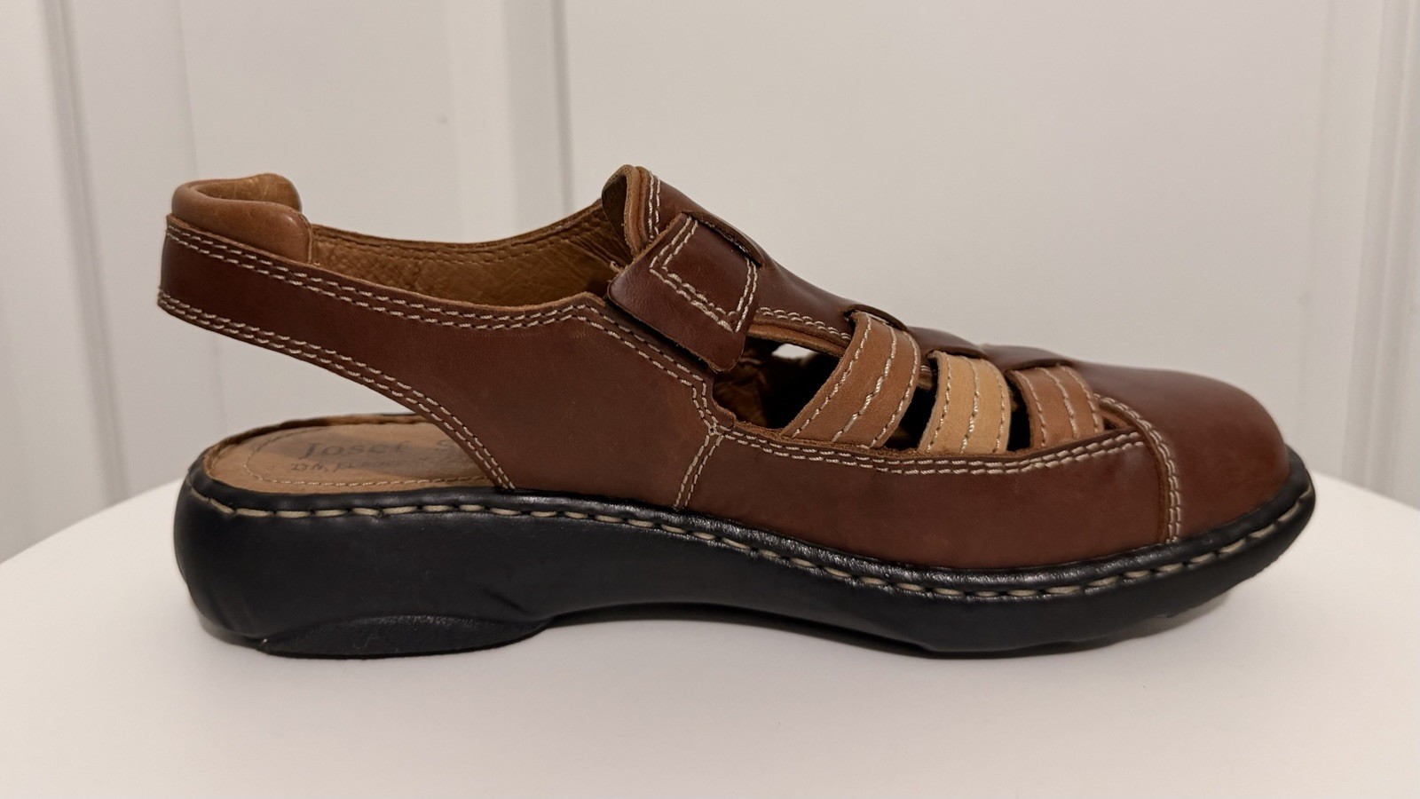 Josef Seibel Women’s Dana Multi-toned Brown Leather Shoes, Size 37