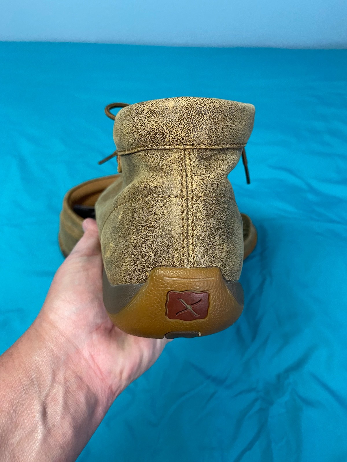 TWISTED X Woman 10M Driving Moccasins Bomber/Tan Size: 10 Width: M
