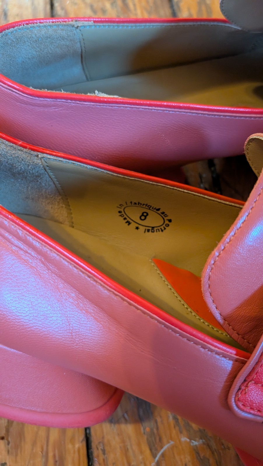 John Fluevog – Thrillvogs Shelly Coral – Size 8- Originally $369