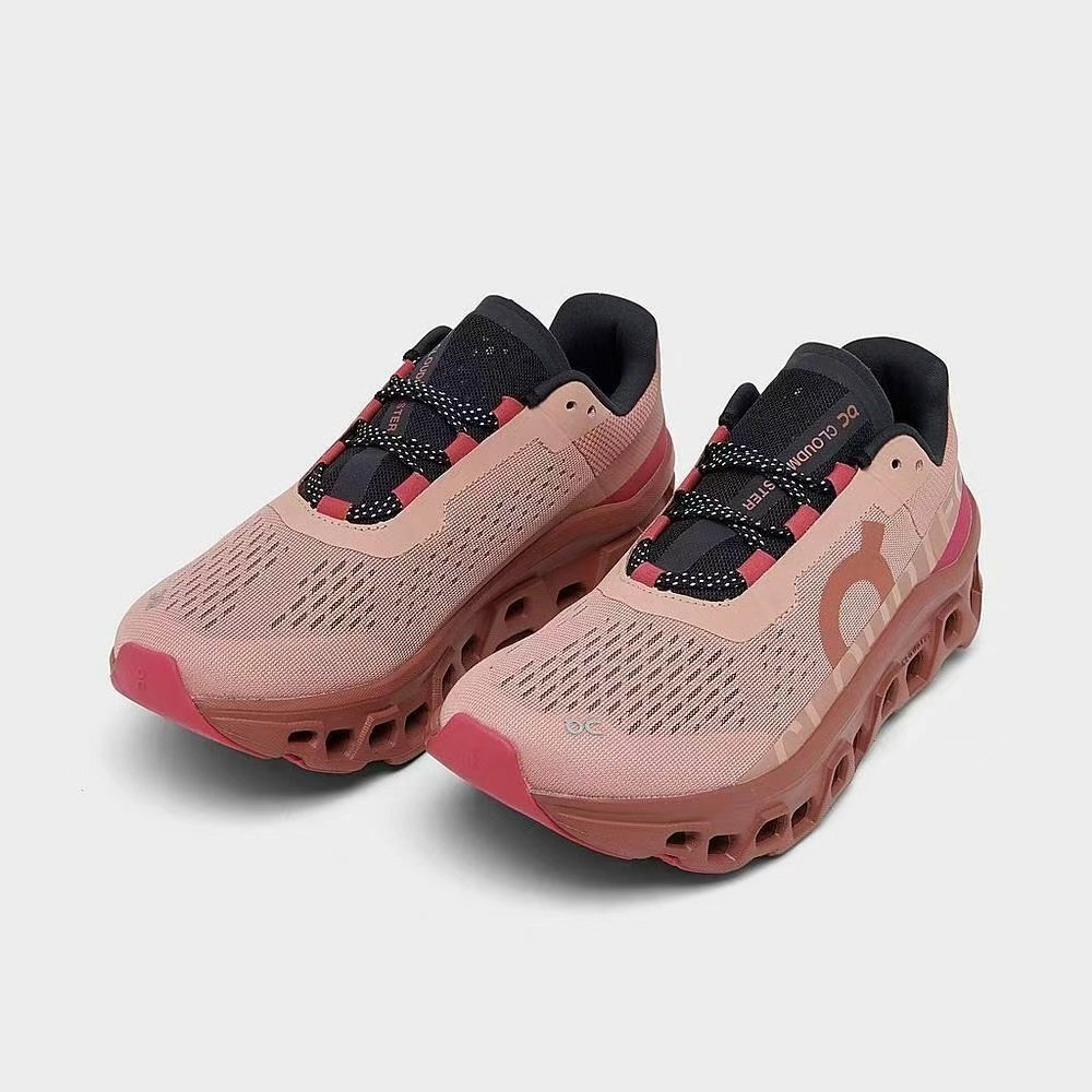 ON Running Brand Cloud Cloudmonster Rose Red/Brown Women’s Shoes RARE NEW
