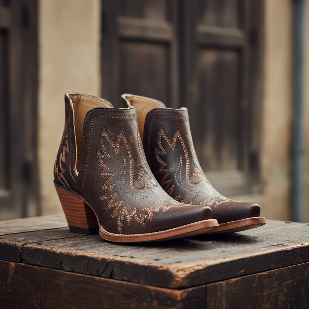 Ariat Dixon Weathered Brown Ankle Boots NIB Womens 8B 10027282